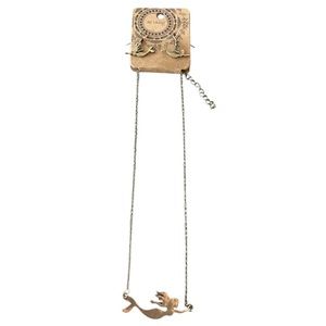 Delany Mermaid Earrings & Necklace Set, NWT, Boho Jewelry